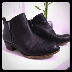 Lucky Brand Basel leather booties. Size 10